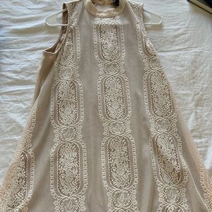Boutique high neck lace dress
